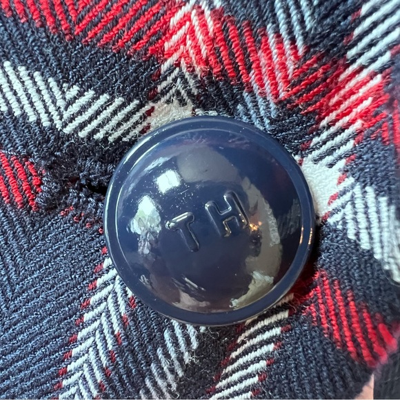 ⭐️ Tommy Hilfiger Plaid 2 Button Blazer Jacket size 8 - Picture 8 of 12